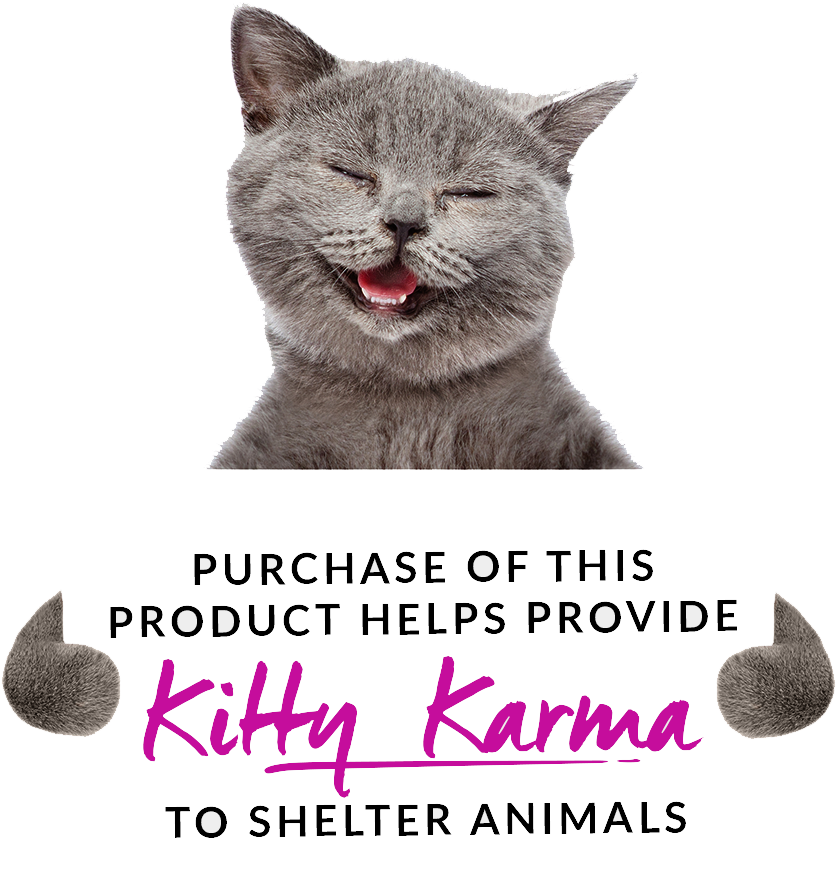 Reclamă Pisică Zâmbitoare Kitty Karma Fundal