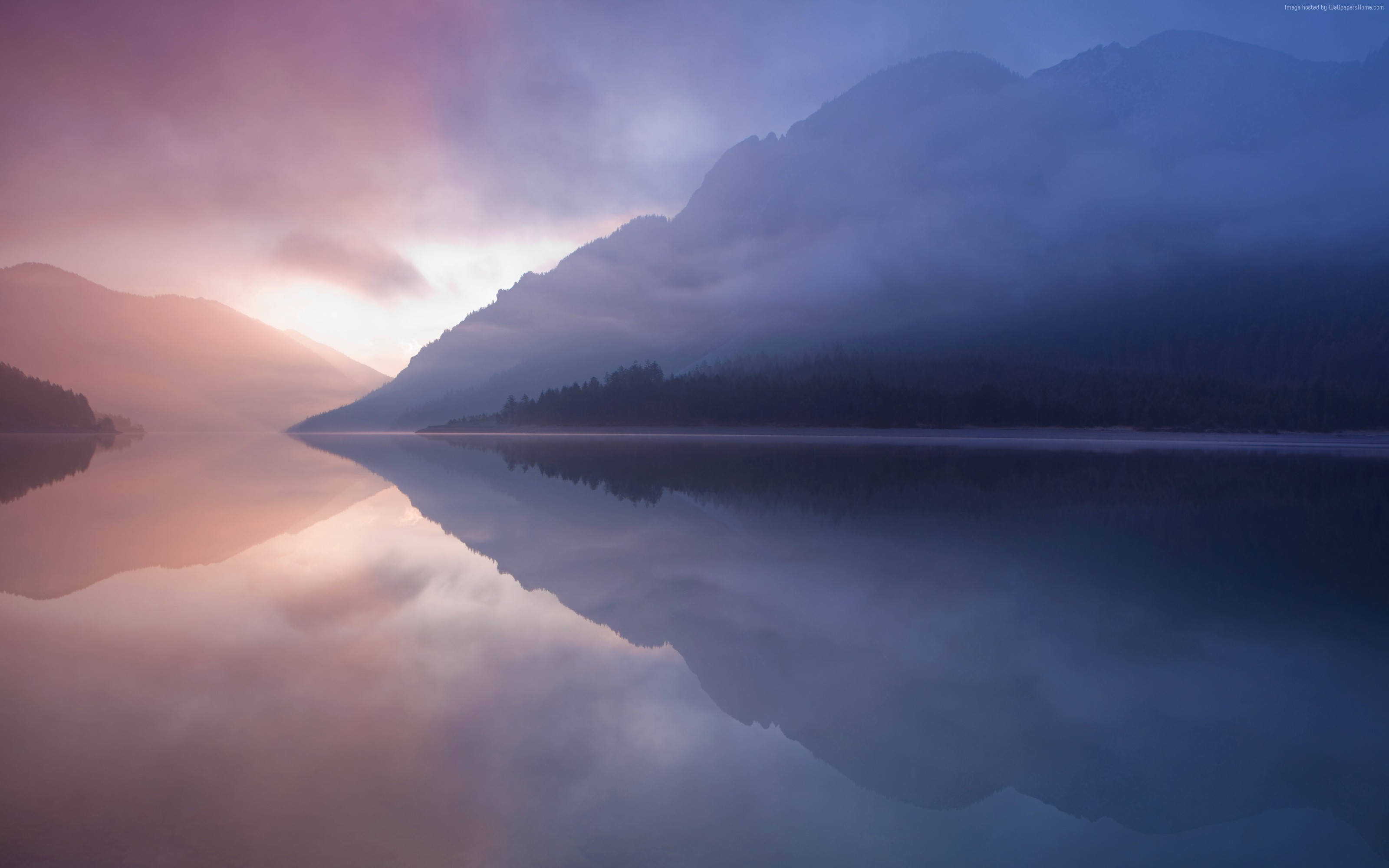 Reflectare râu macOS estetic Mac Fundal