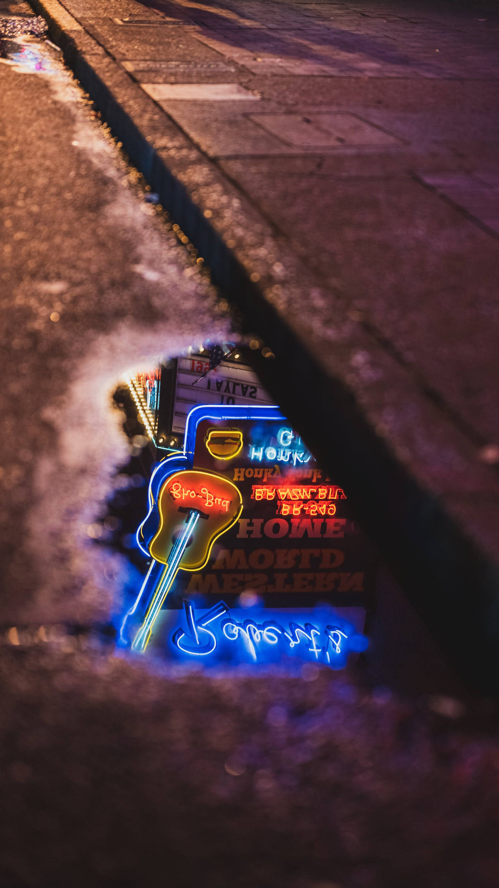 Reflexie Semn Neon iPhone Fundal