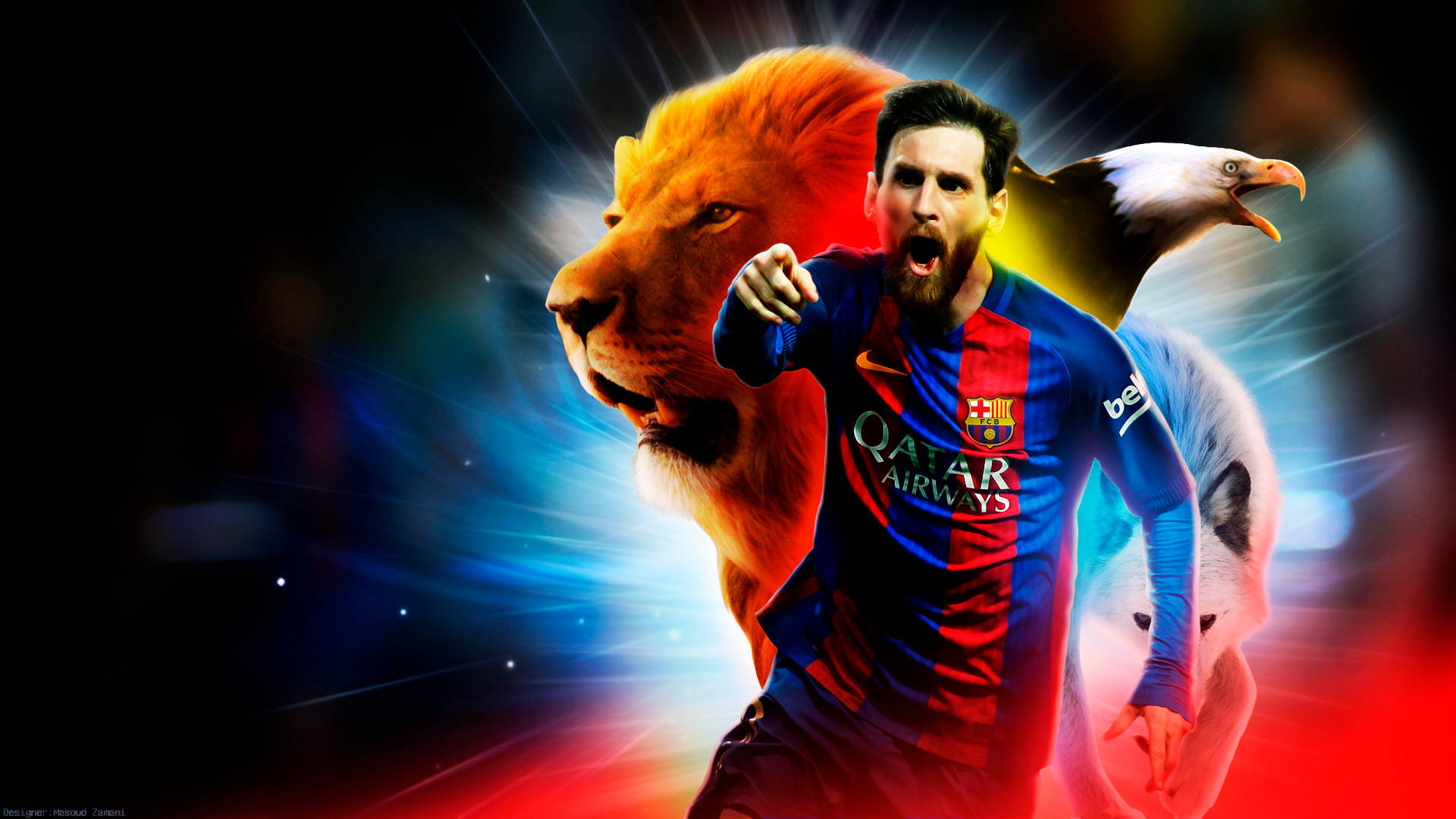 Regele Atotputernic ♛ Lionel Messi Fundal