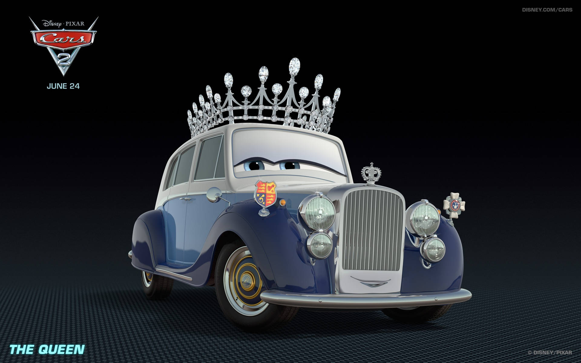 Regina din Cars 2 de la Disney Pixar Fundal