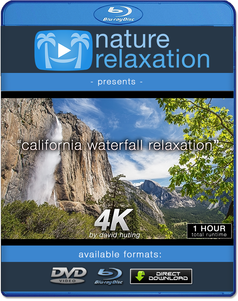Relaxare la Cascada din California – Copertă Blu Ray Fundal