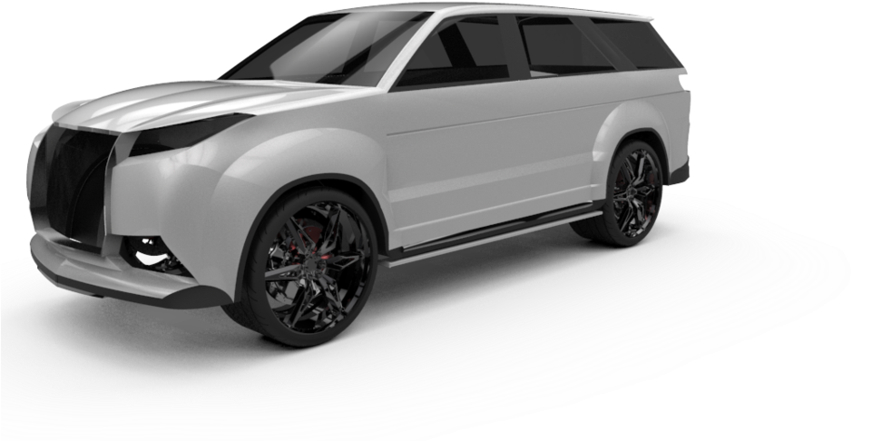 Render 3D Concept SUV Futurist Fundal
