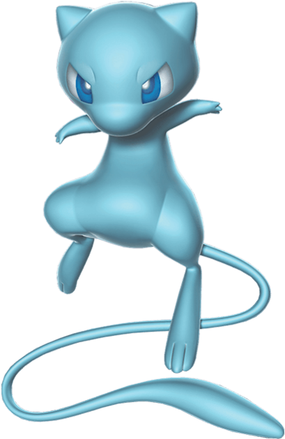 Render 3D Pokemon Psihic Albastru Fundal