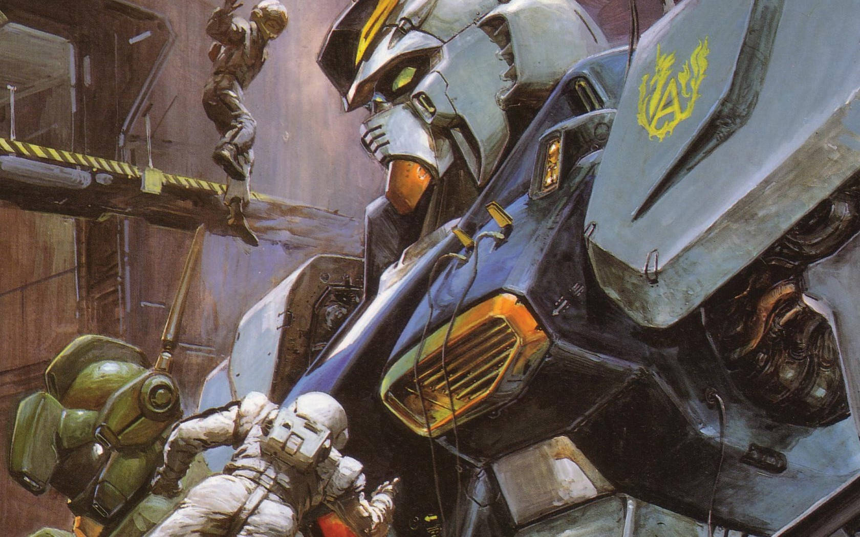 Repararea unui Mobile Suit Gundam Fundal