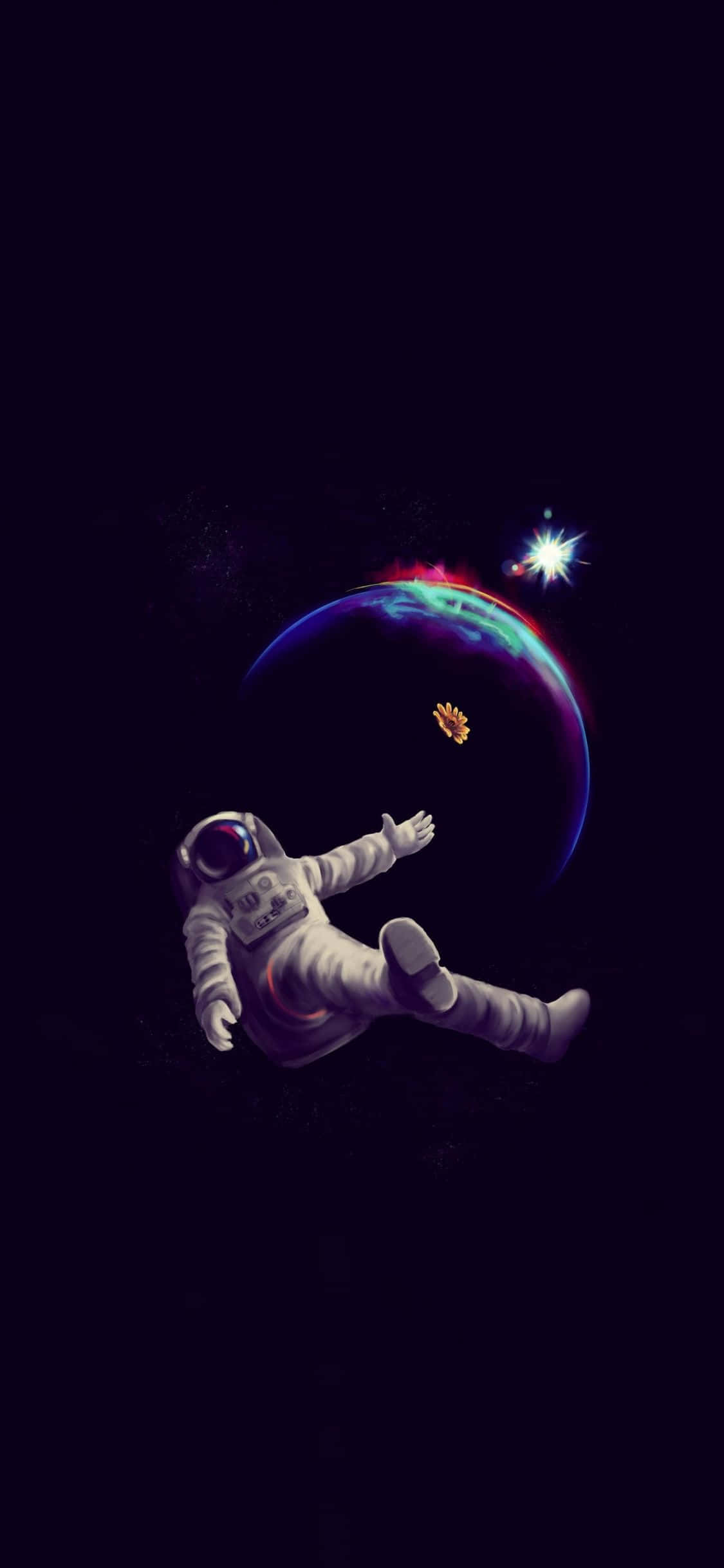 Reprezentând confruntarea a două lumi – acest fundal de telefon astronaut aduce posibilitățile infinite ale spațiului în buzunarul tău. Fundal