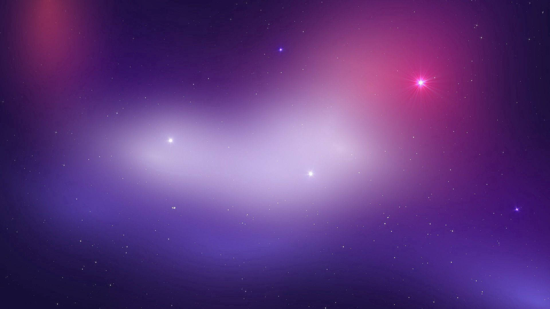 Respiră stelele mov într-o galaxie magică Fundal
