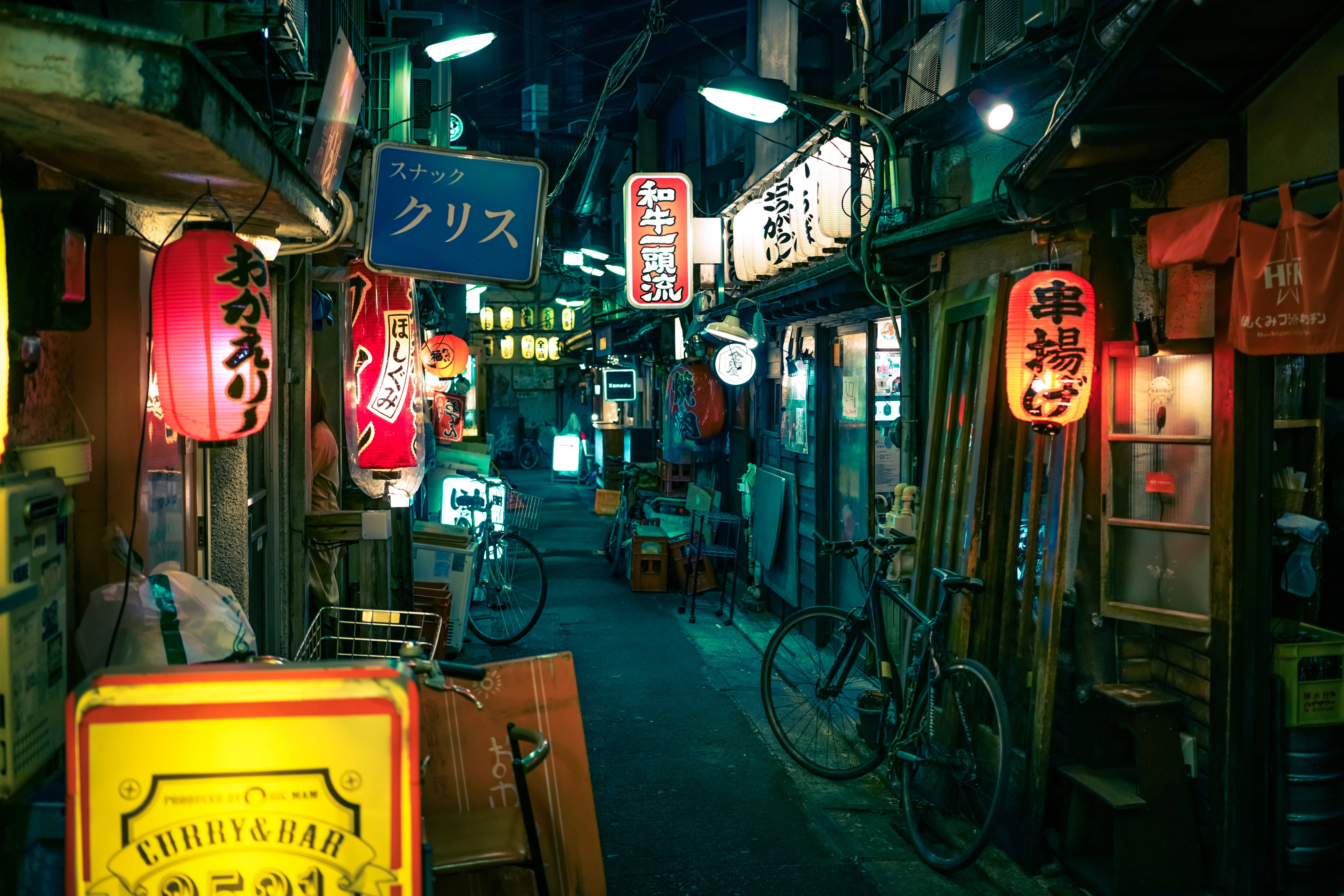 Restaurant Japonez HD Tokyo Alley Fundal