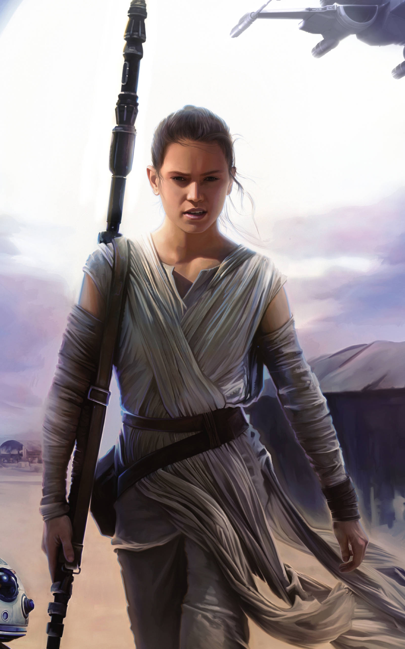 Rey Skywalker Star Wars Tablet Fundal