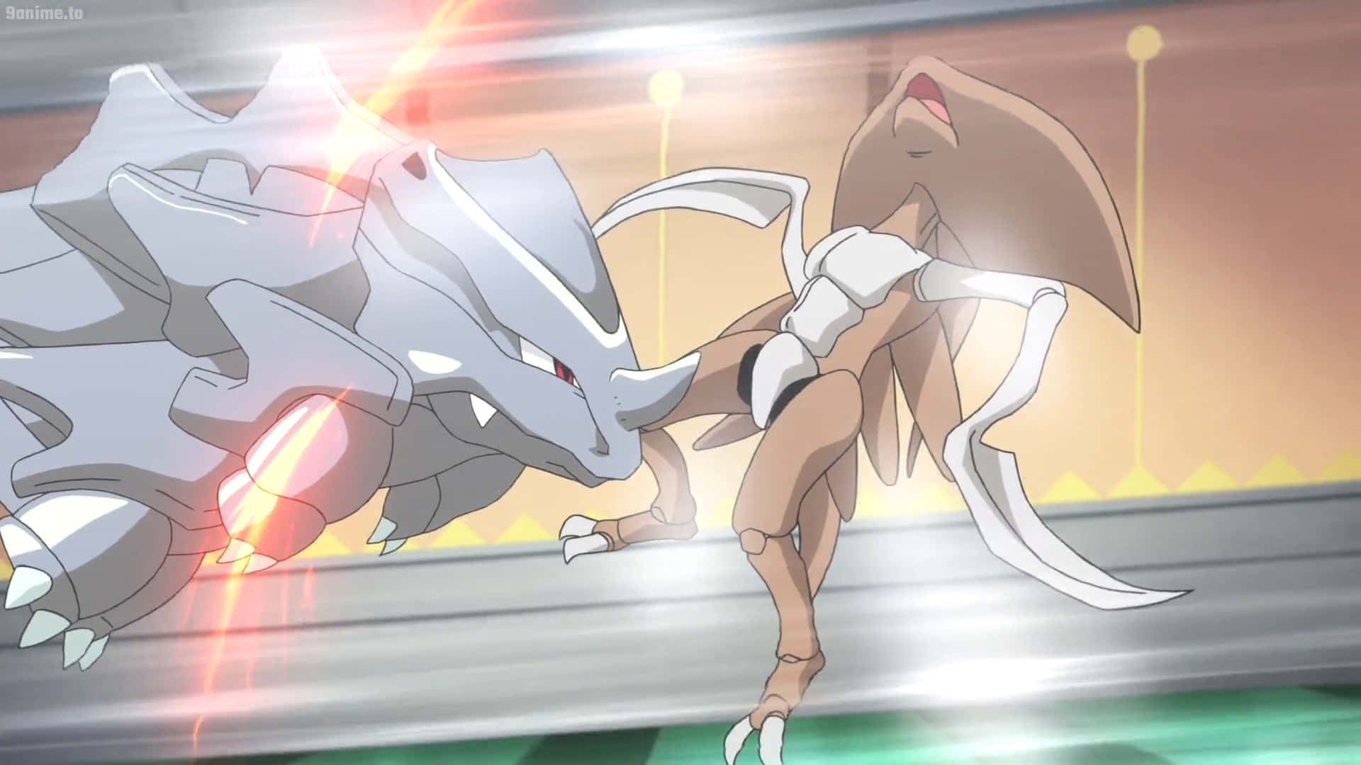 Rhyhorn vs Kabutops Fundal