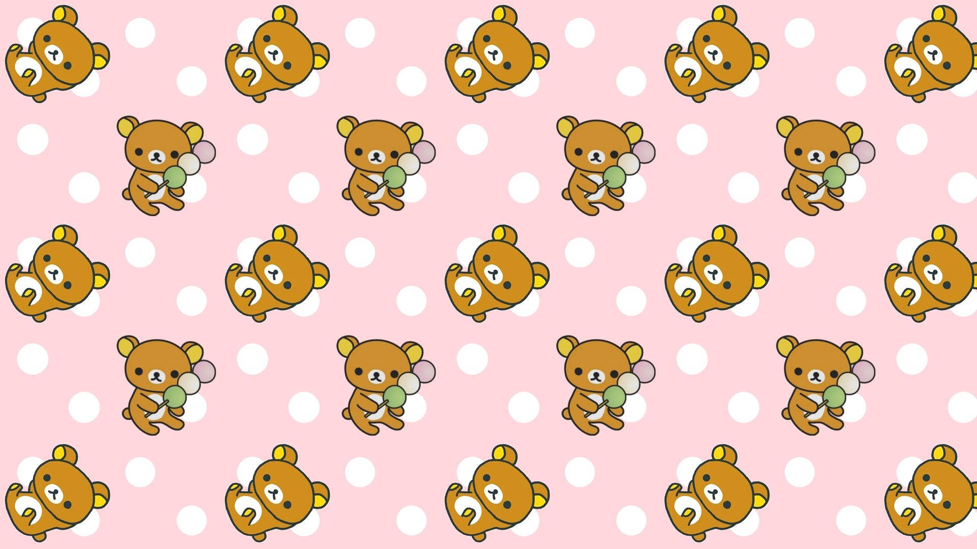 Rilakkuma și Buline pentru iPad Kawaii Fundal