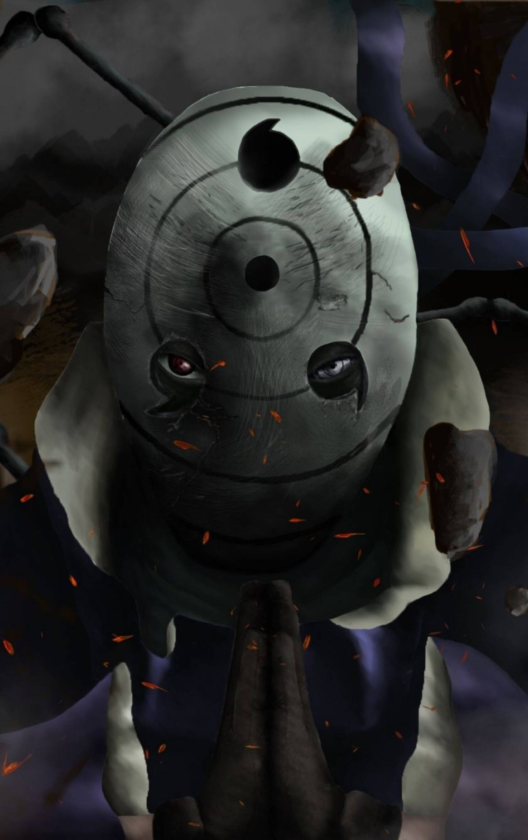 Rinne Sharingan Obito Phone Fundal