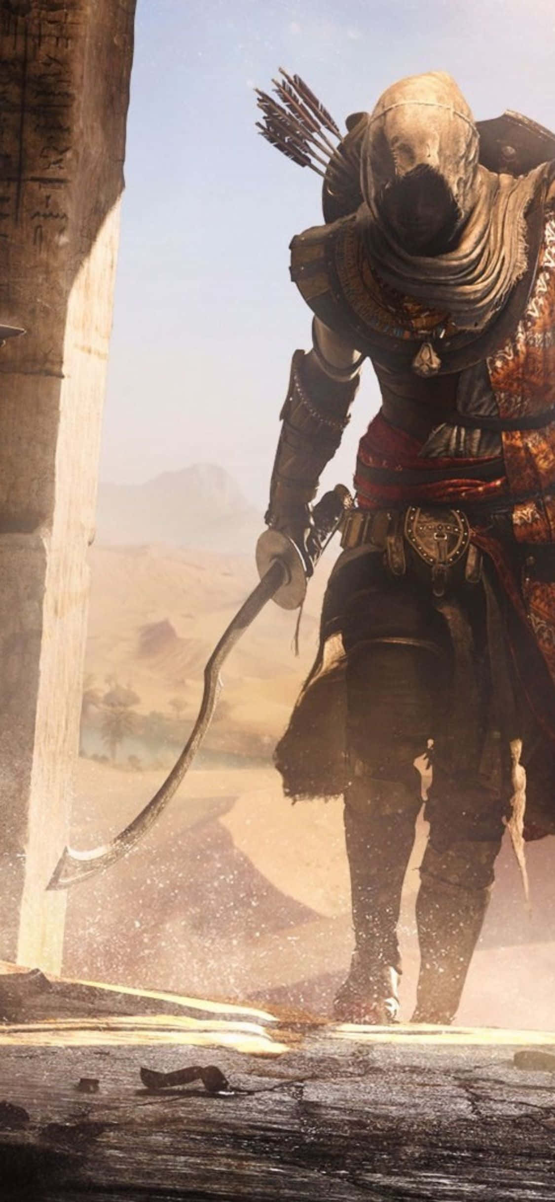 Rise up to a daring new adventure with Assassin's Creed Origins on iPhone X. Fundal