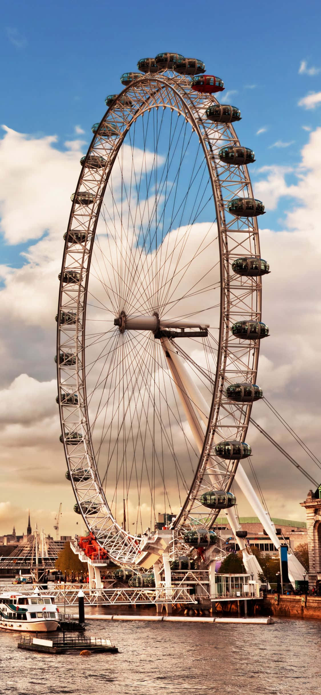 Roata Ferris London Eye Fundal