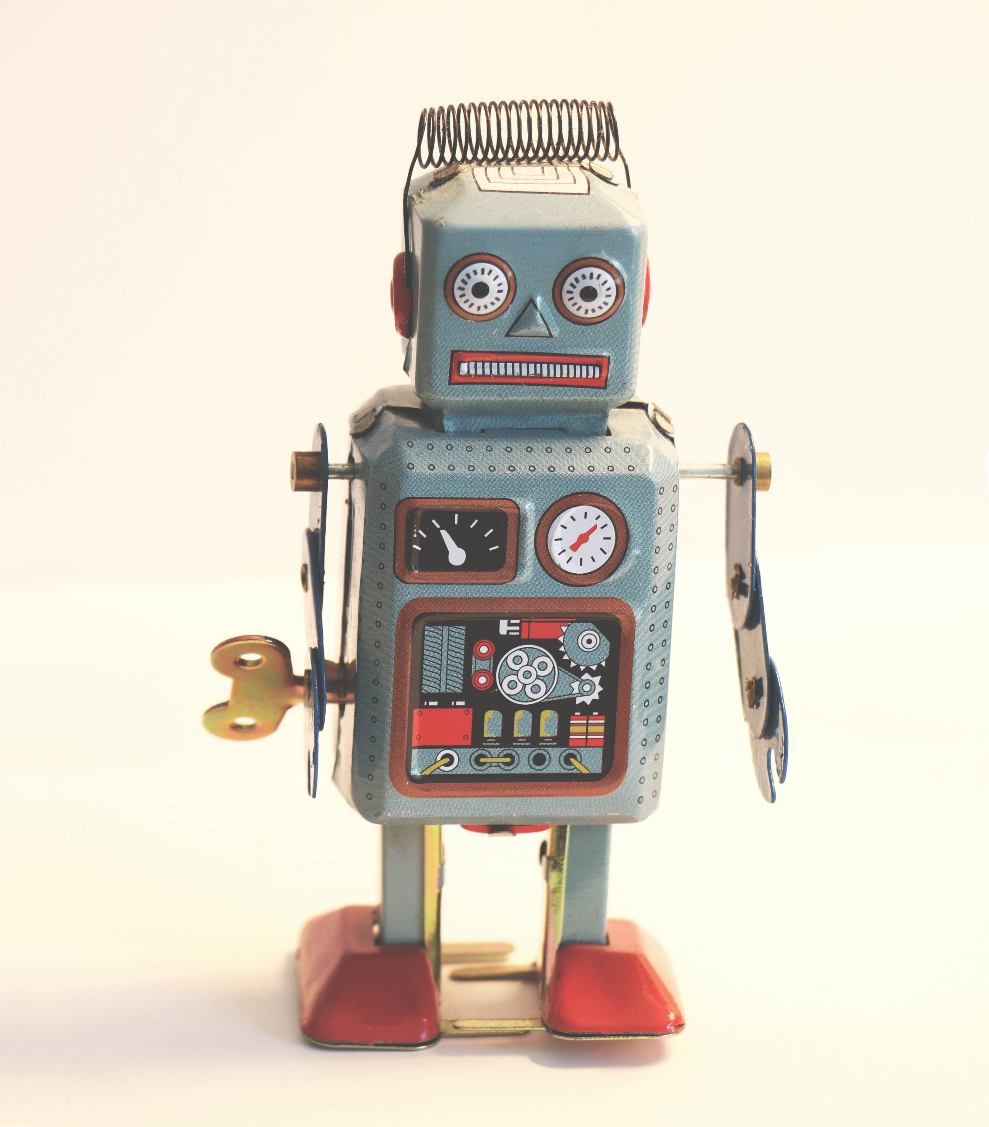 Robot vintage miniatură Fundal