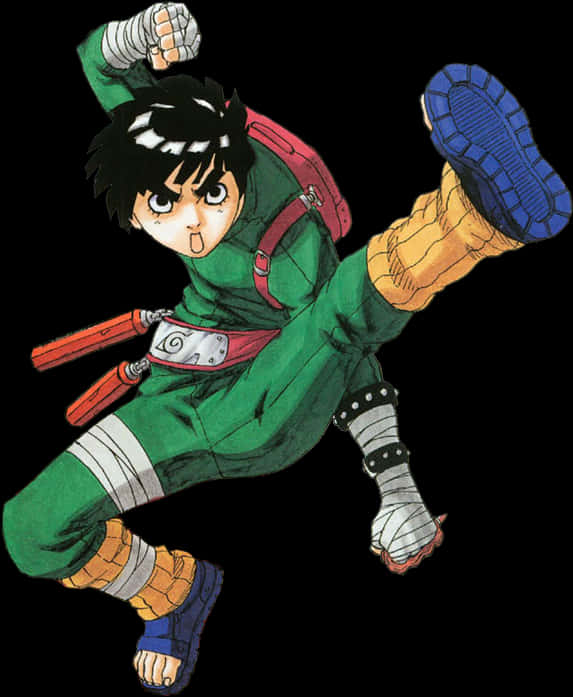 Rock Lee Intrarea Dinamică Fundal