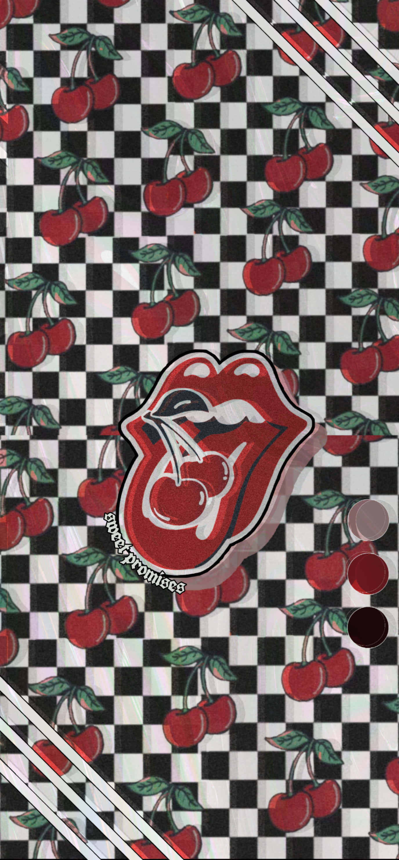rolling stones cireș caroiaj caroiaj caroiaj Fundal