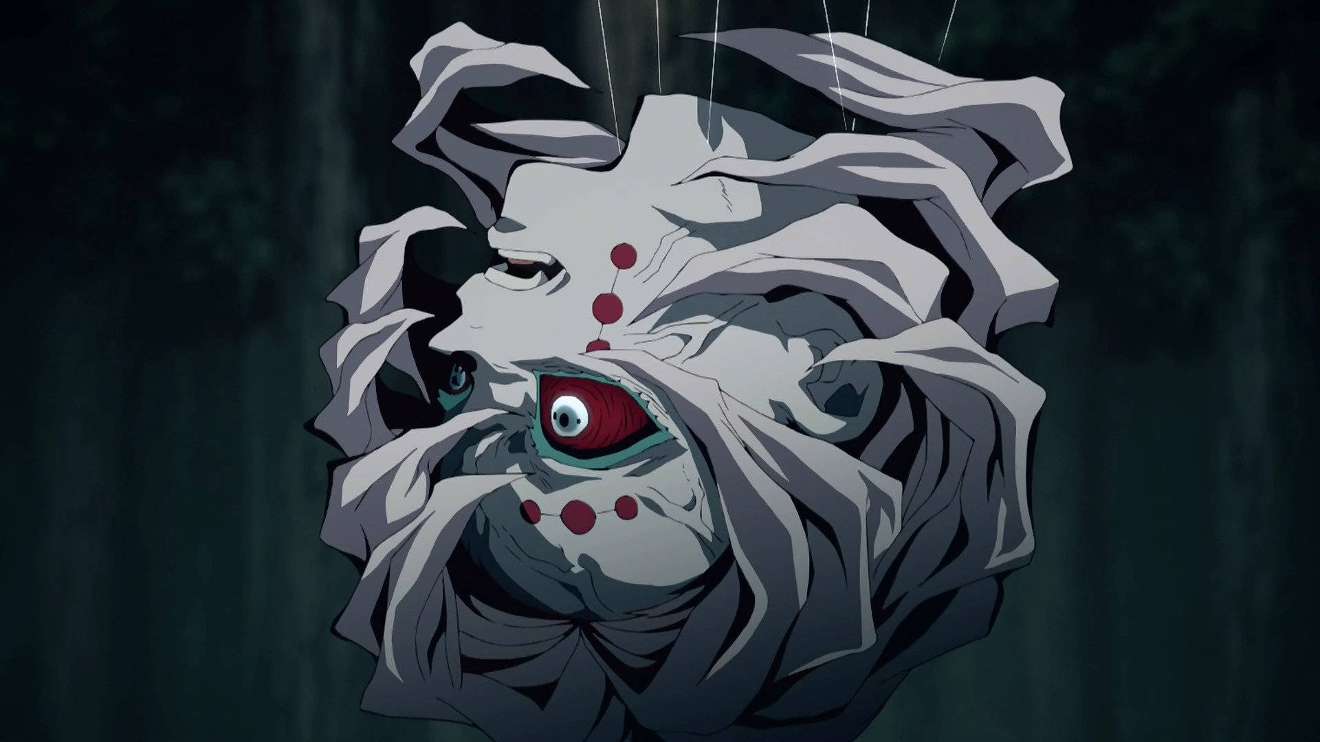 Rui decapitat Demon Slayer Fundal