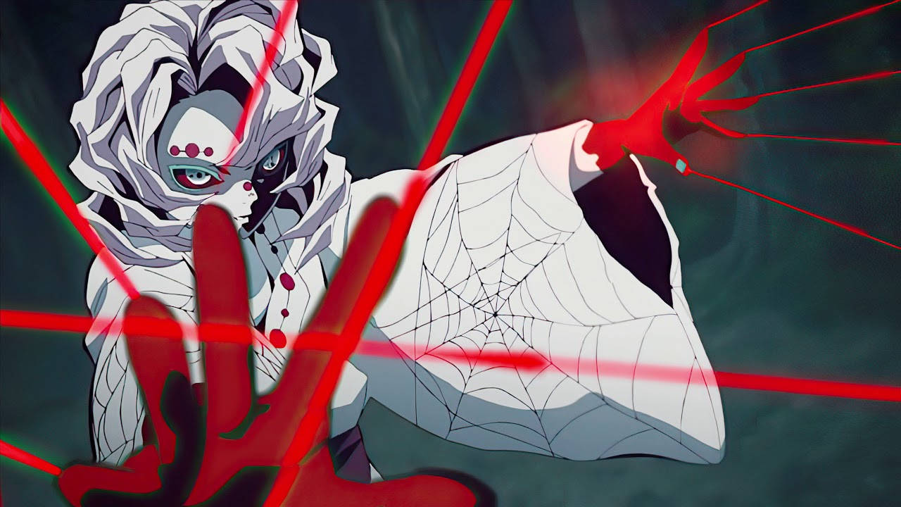 Rui însângerat din Demon Slayer Fundal
