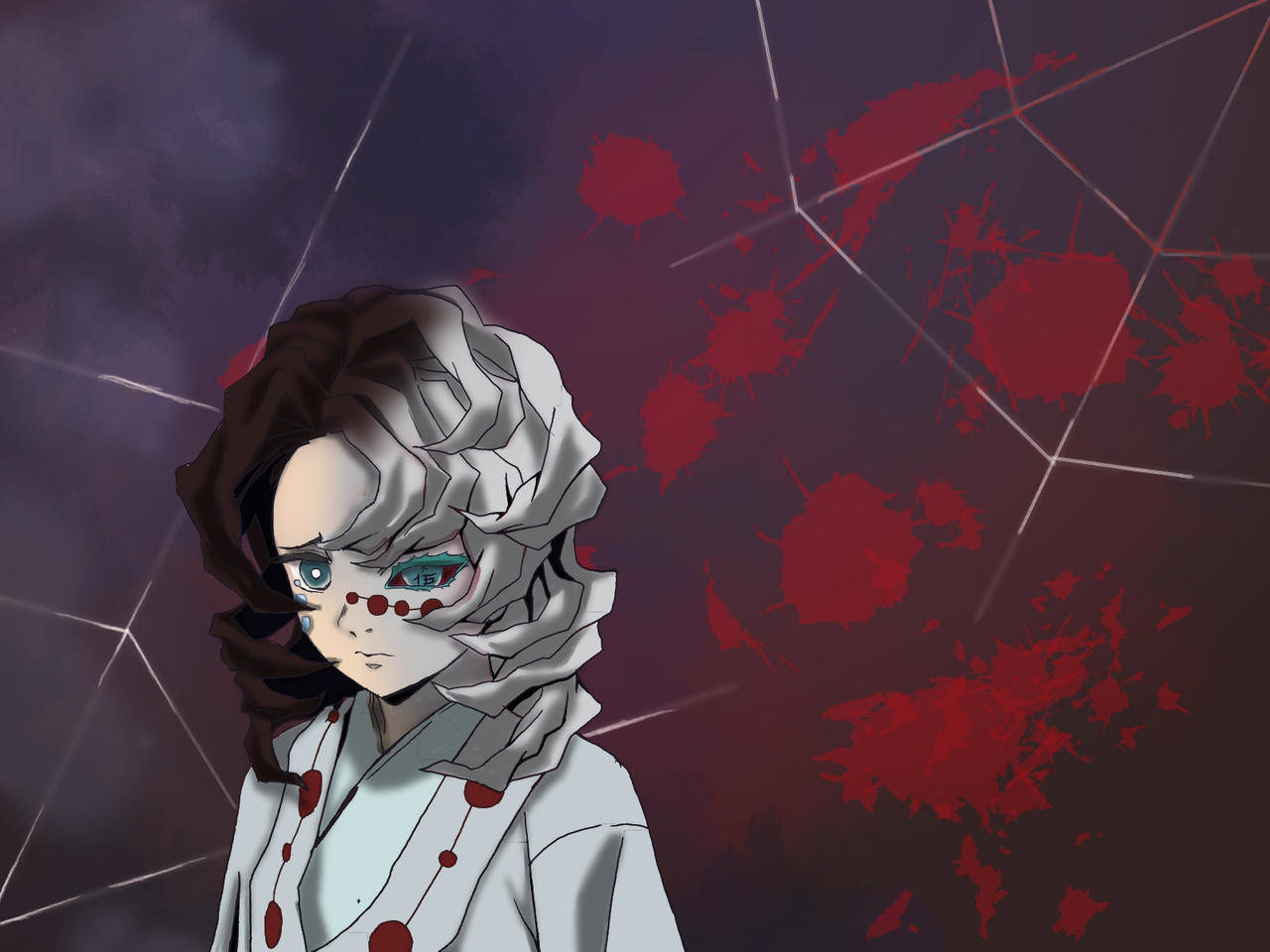Rui Jumătate Demon Slayer Fundal