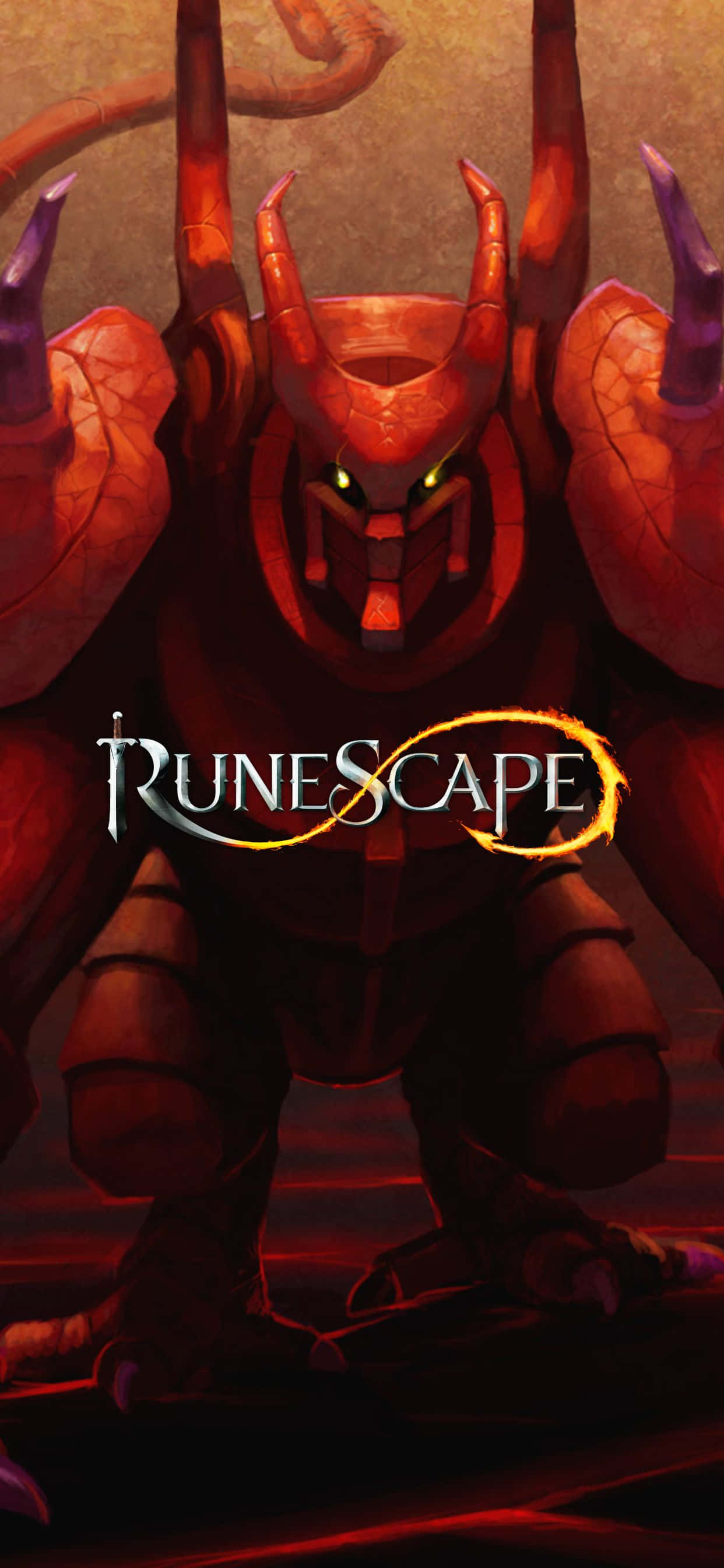 runescape - un demon cu un corn roșu Fundal