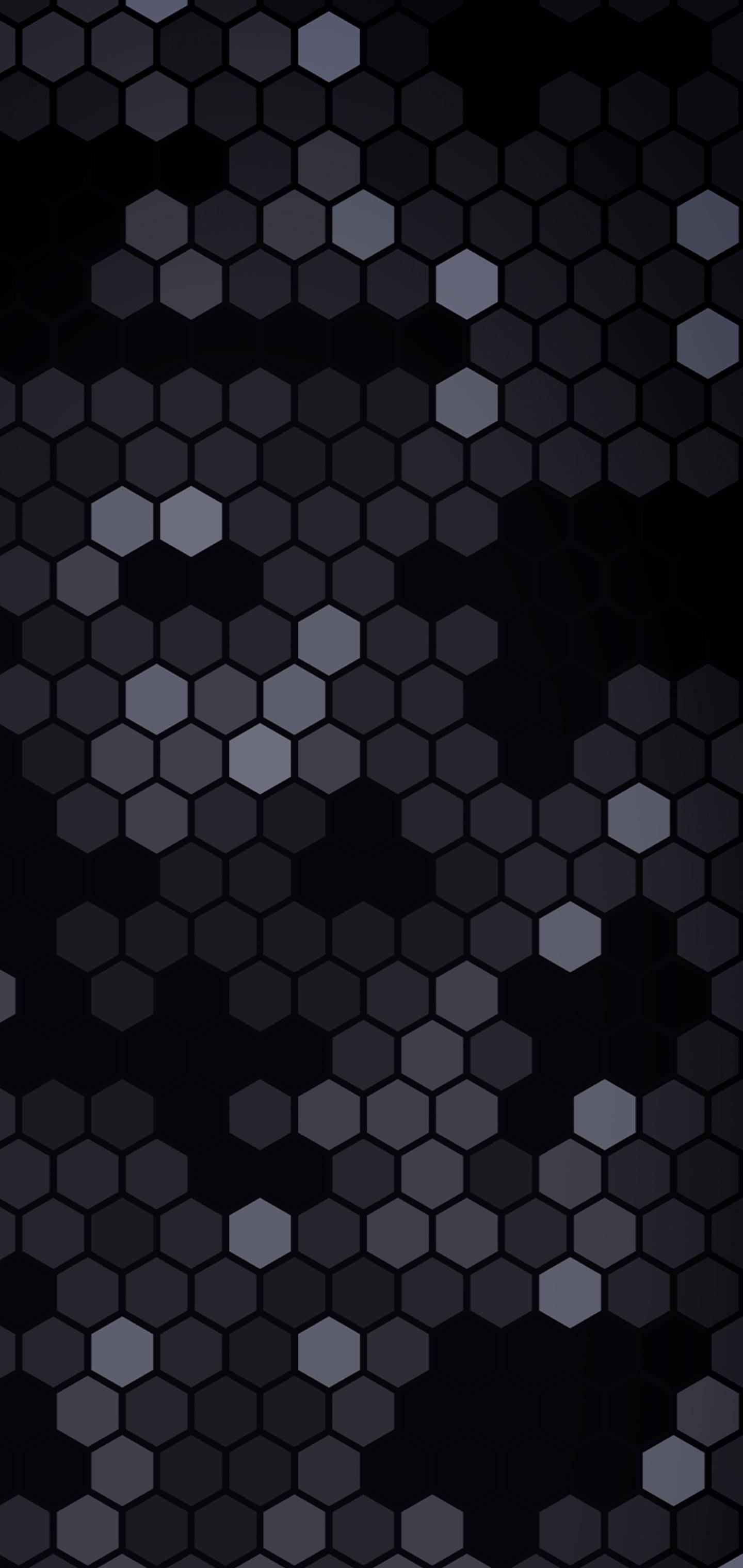 S10+ Hexagon Negru Abstract Fundal