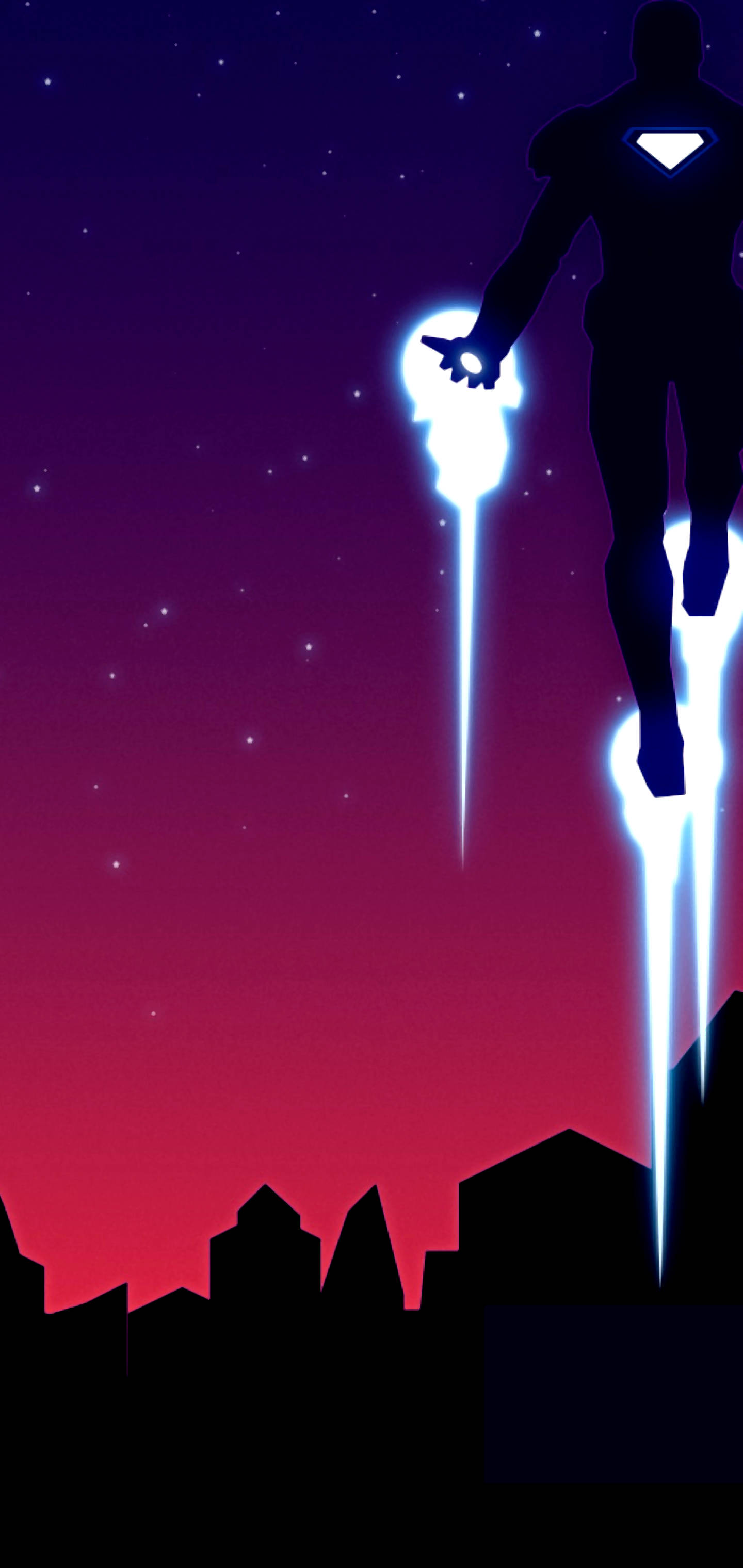 S10+ Silhoueta Ironman Fundal