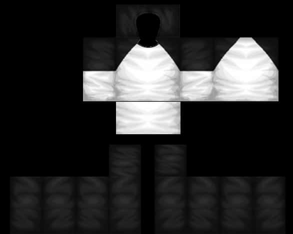 Șablon cămașă Roblox alb-negru Fundal