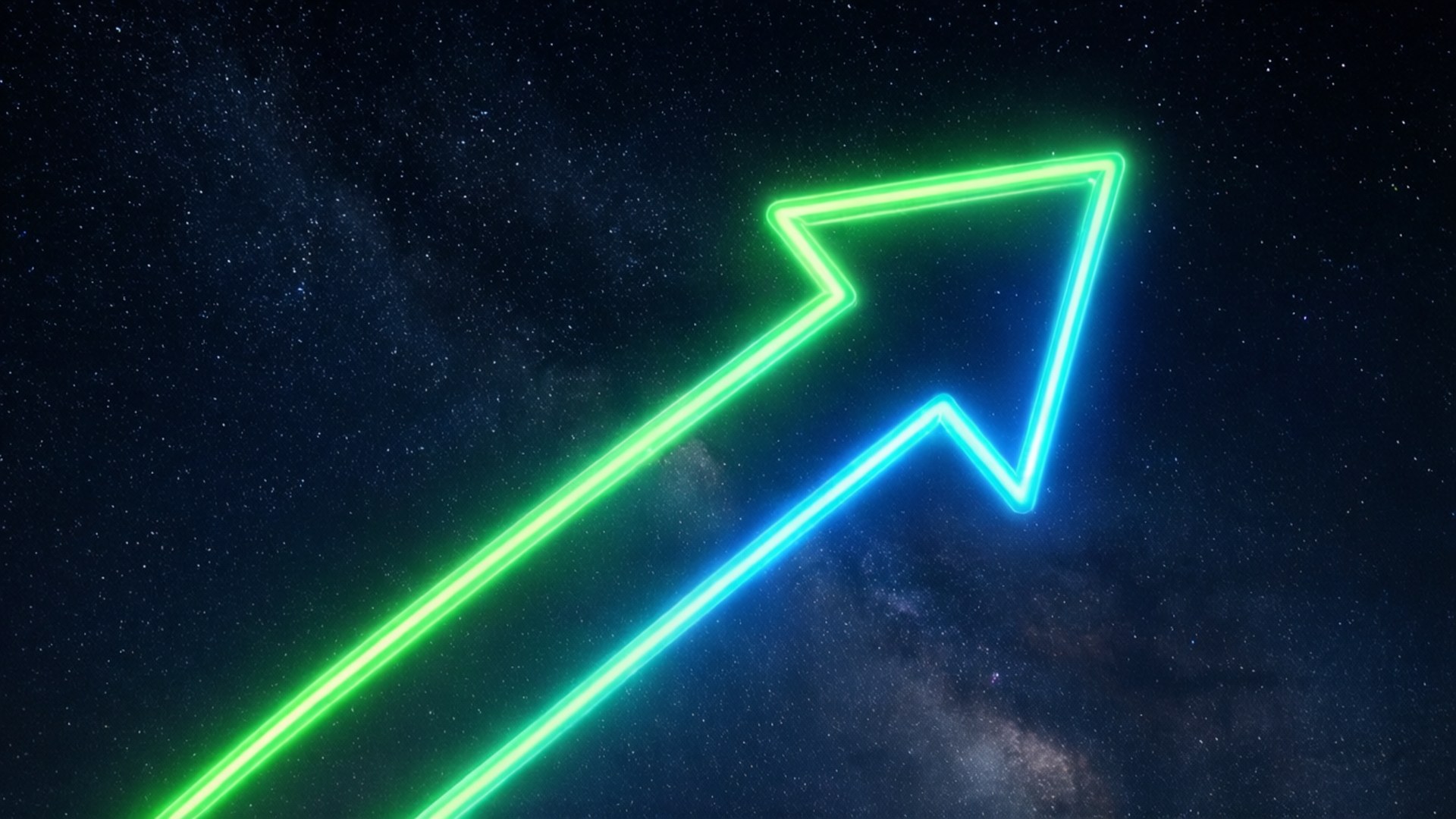 Săgeată Neon Sus Fundal