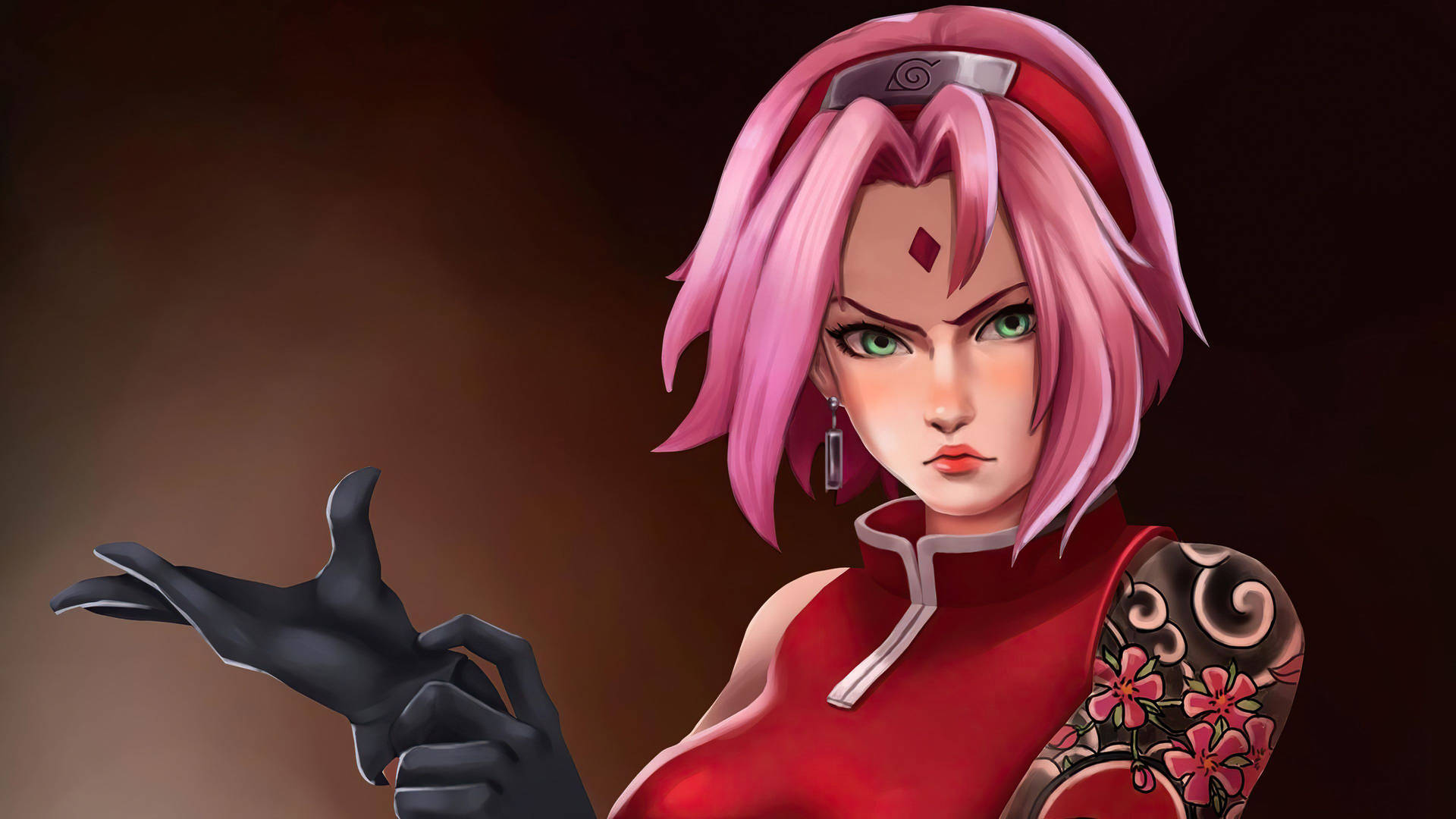 Fond de ecran Naruto 4K cu Sakura atractivă — Naruto 4K GIF Fundal