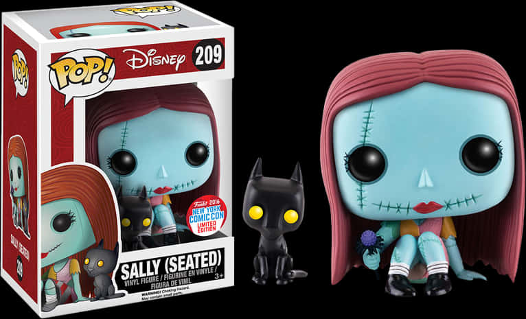 Sally Pop Vinyl din Nightmare Before Christmas Fundal