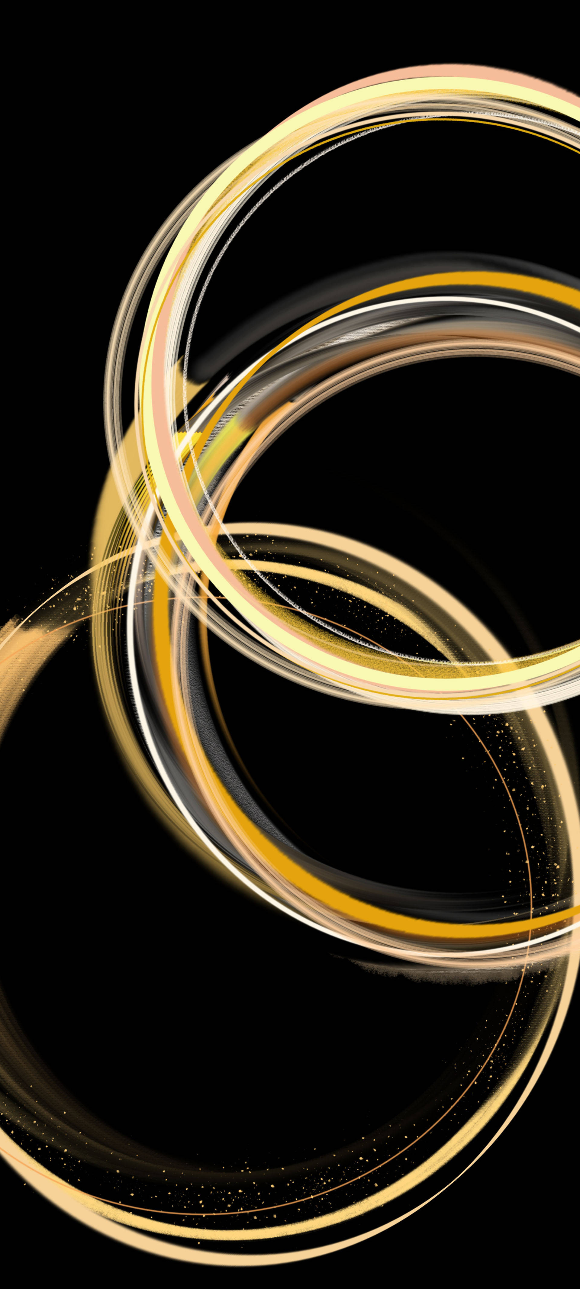 Samsung Galaxy S22 Gold Rings Fundal
