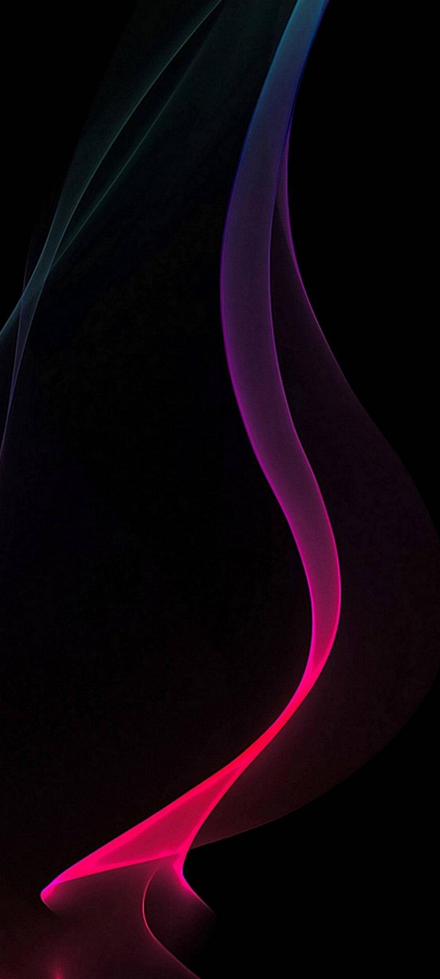 Samsung S21 Ultra undă neon Fundal