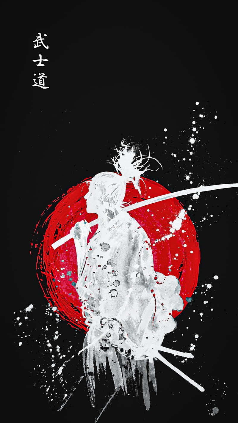 Samurai Anime Ronin Războinici Artă Digitală Fundal