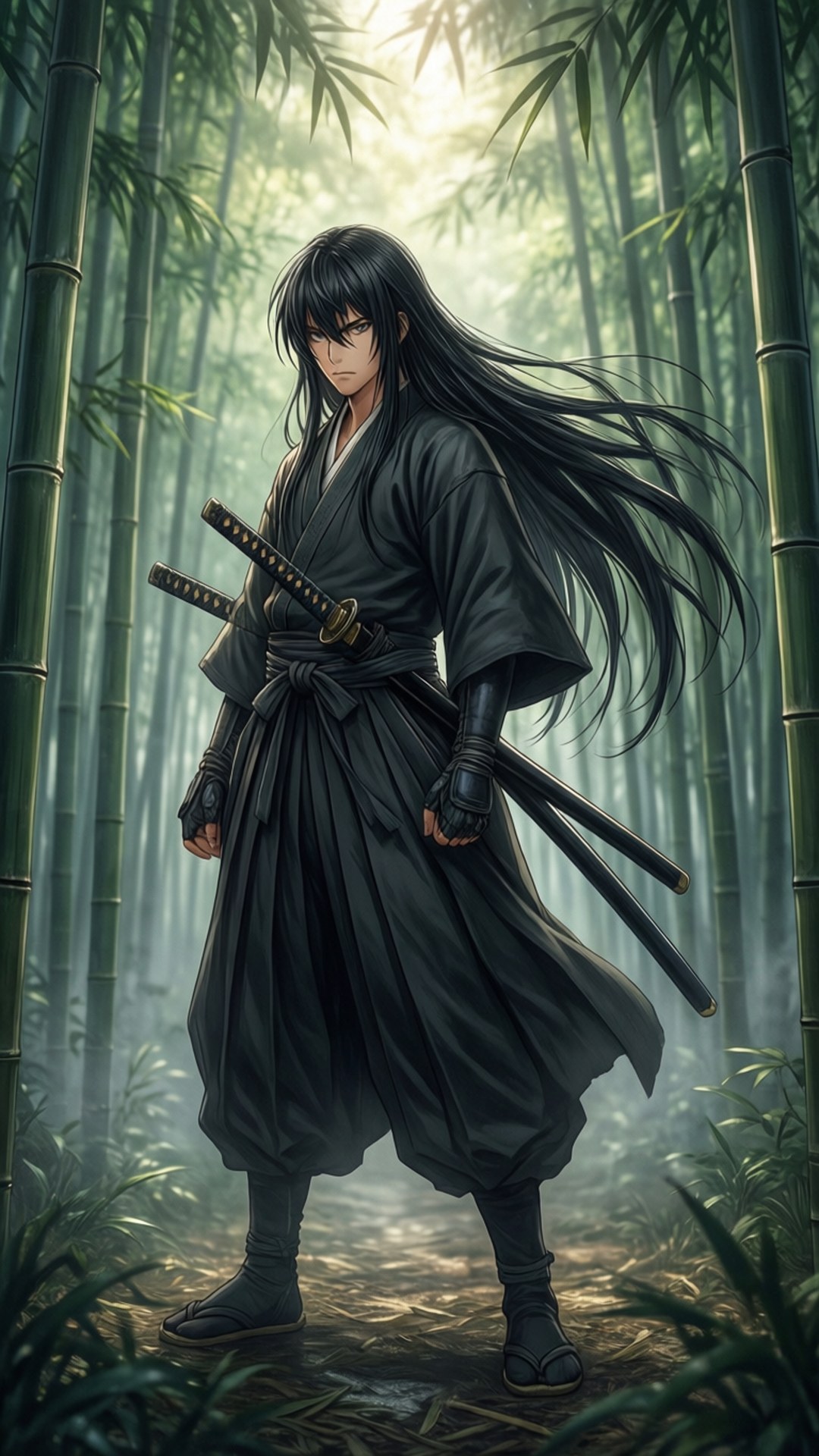 Samurai de Bambus Fundal