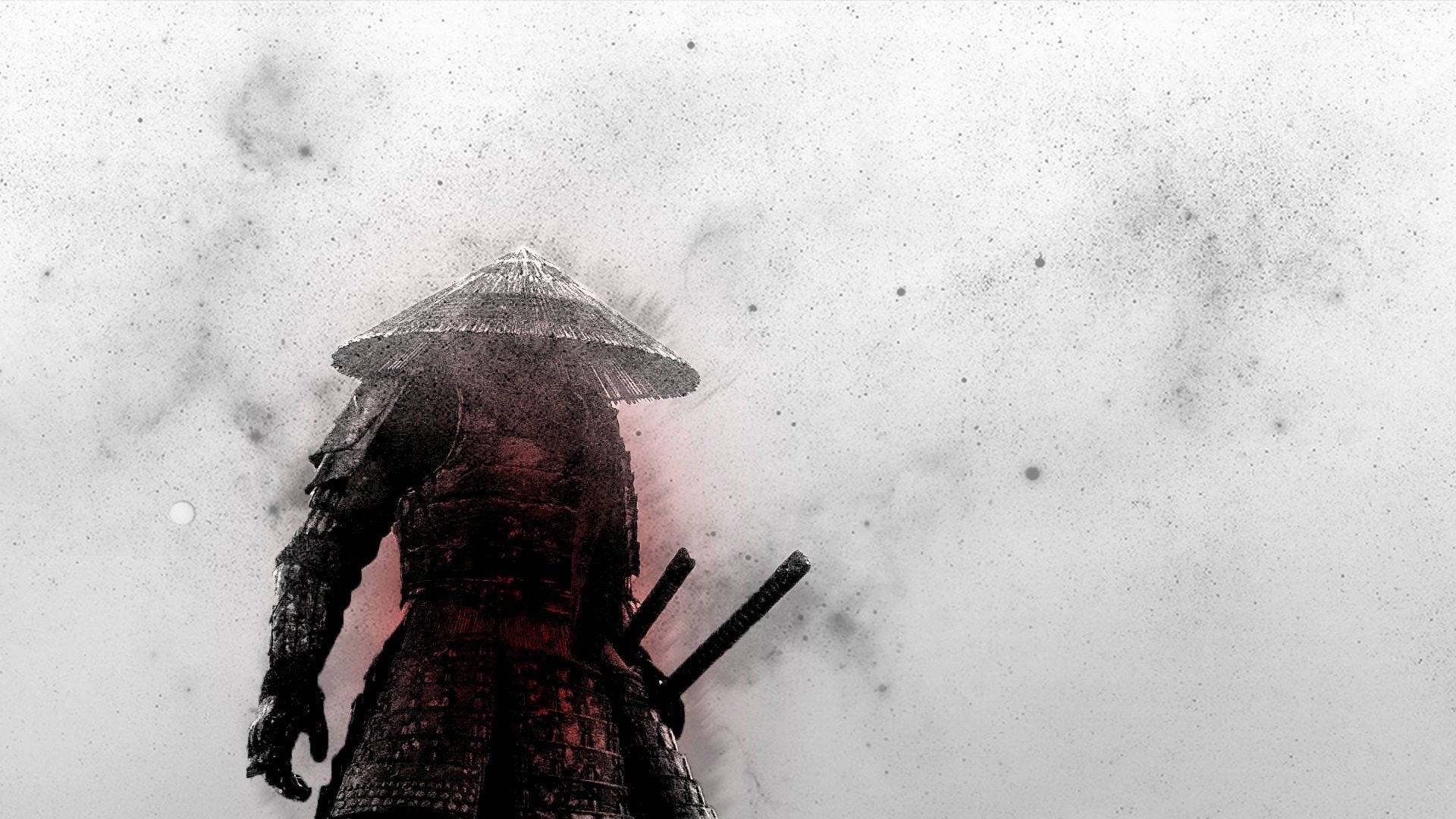 Samurai japonez prăfuit Fundal