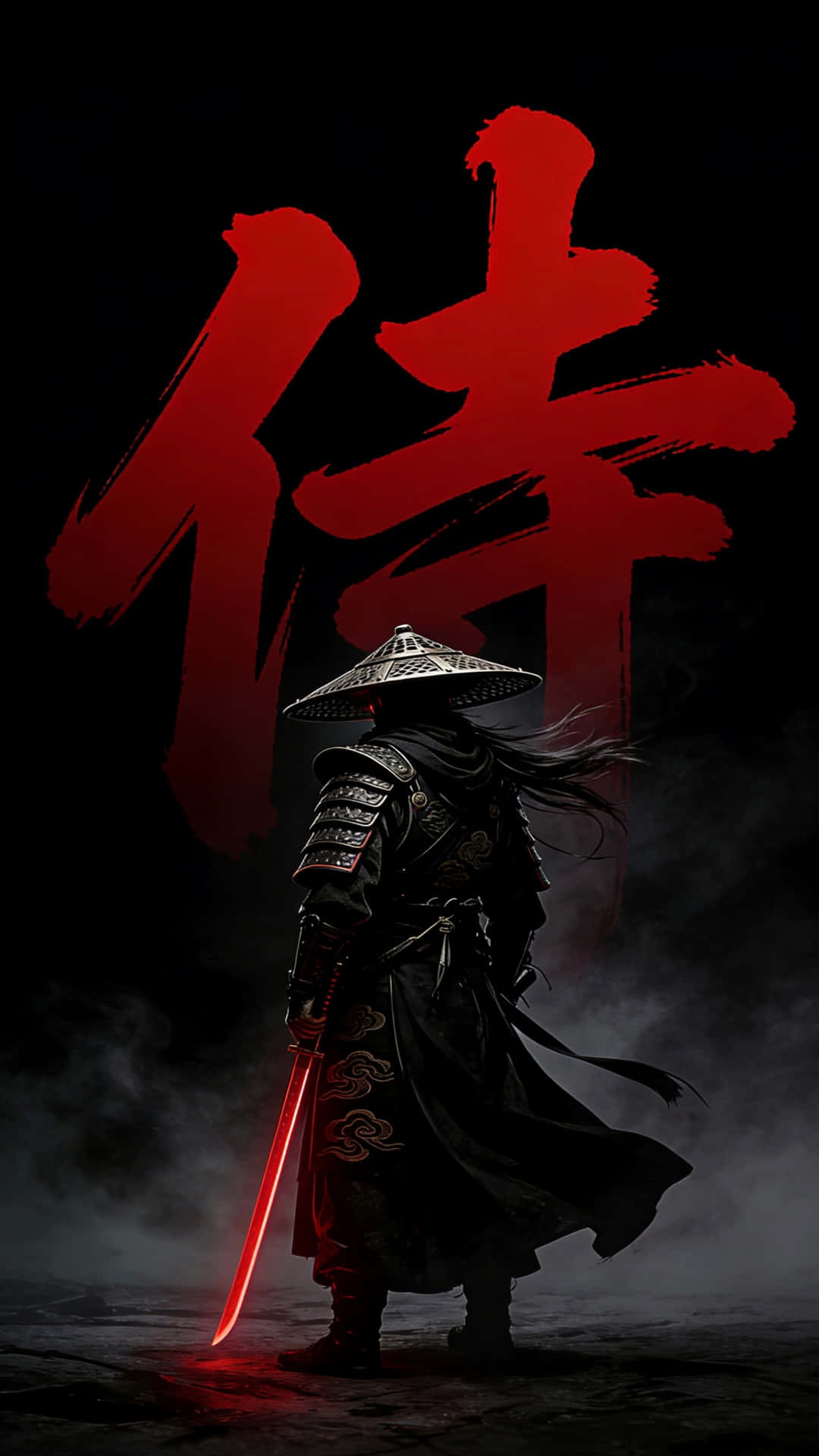 războinic samurai negru, fundal de perete, gratuit, 4K, întunecat, HD, fundal roșu, artă războinic samurai, samurai întunecat, estetică roșie, războinic japonez, fantezie întunecată, fundal 4K, fundal HD, descărcare gratuită imagine de fundal