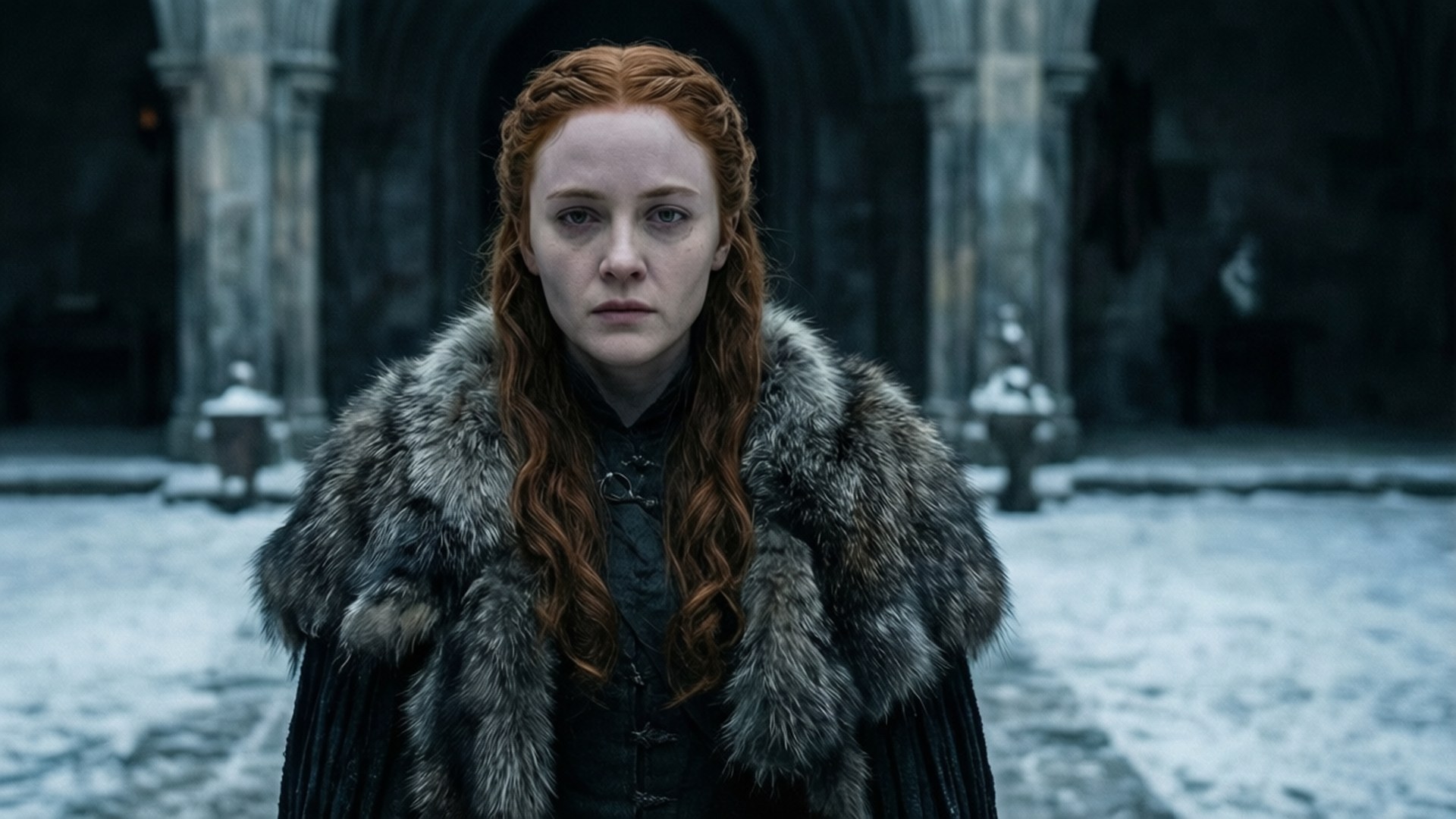 Sansa în zăpadă Fundal