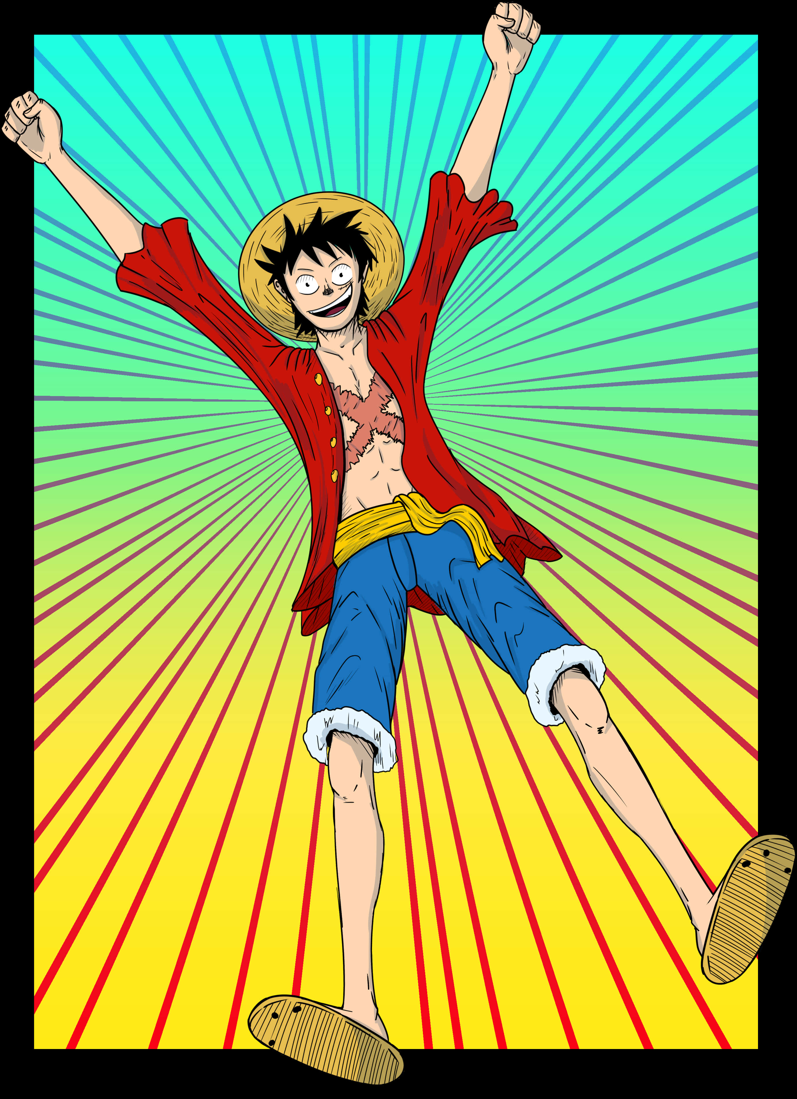 Sărbătoare veselă cu un personaj anime Fundal