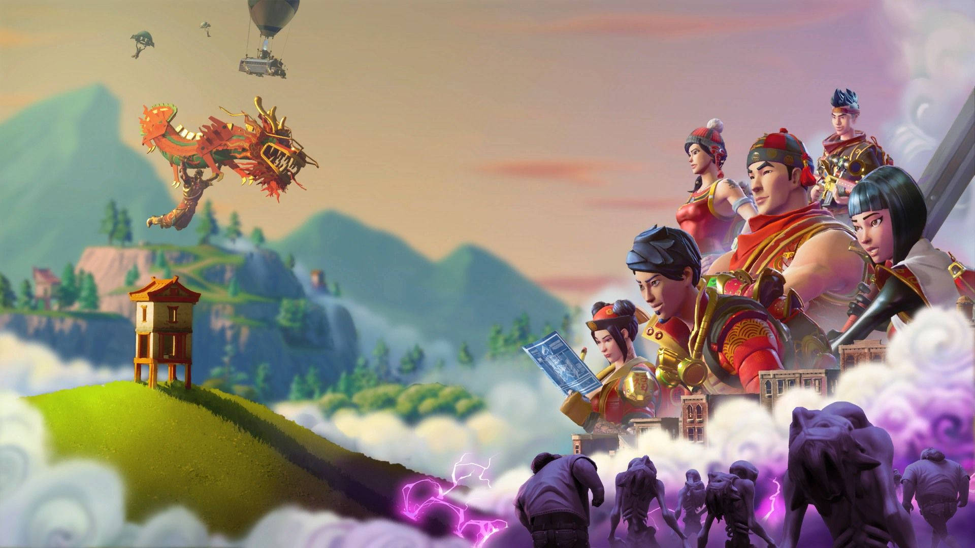 Sărbătorește Anul Nou Chinezesc cu stil în Fortnite Fundal