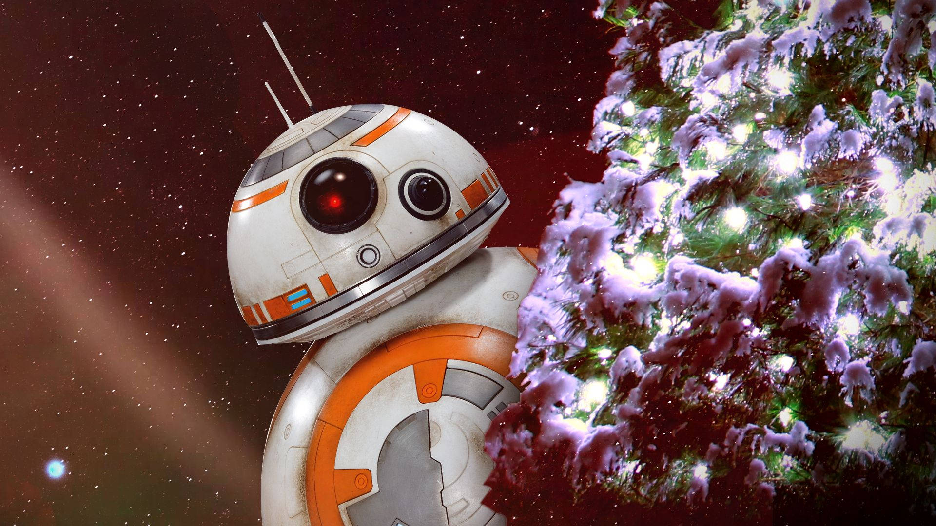Sărbătorește Crăciunul ca un Maestru Jedi Fundal