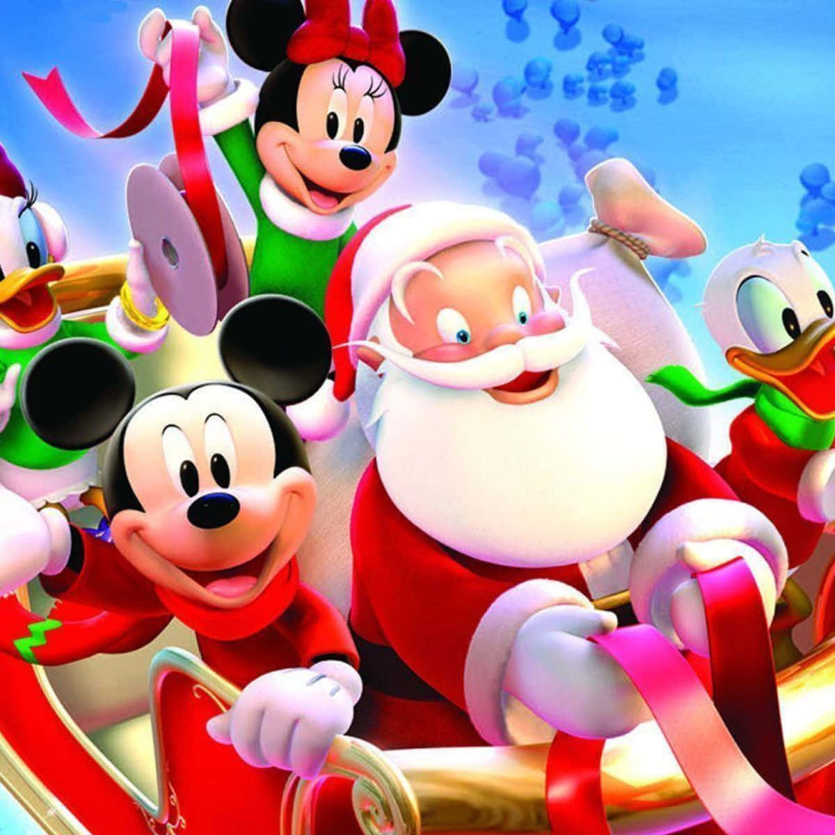 Sărbătorește Crăciunul cu Mickey, Minnie și toți prietenii Disney! Fundal