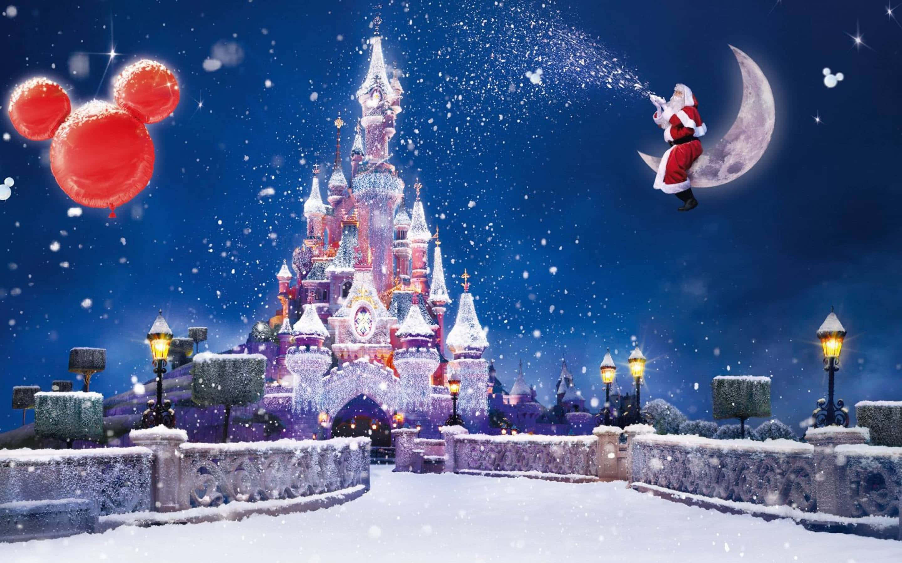 Sărbătorește Crăciunul cu Minunata Lume a lui Disney Fundal