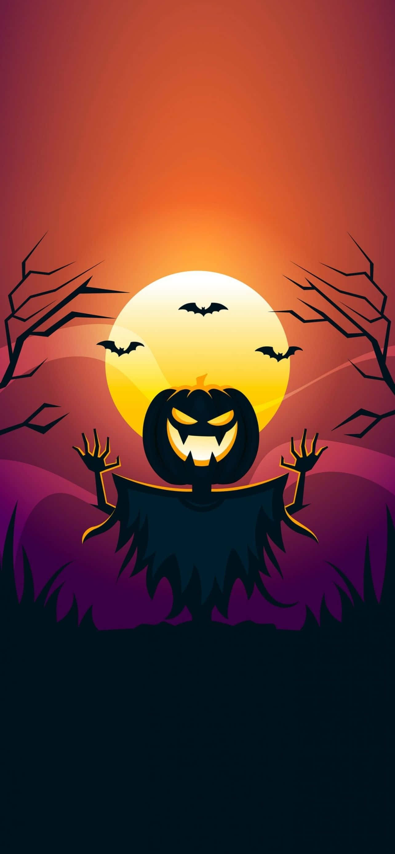 Sărbătorește Halloween cu un iPhone, Trick or Treat! Fundal