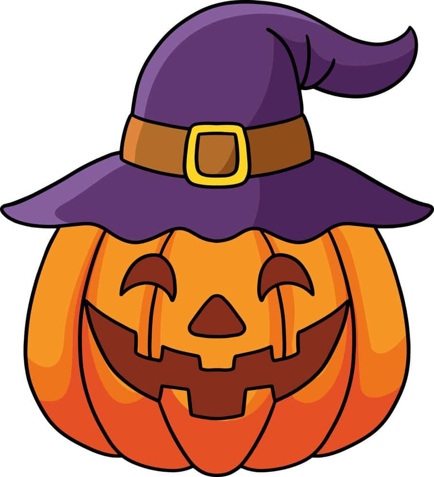 Sărbătorește Halloween-ul cu o vrăjitoare cartoon de-a dreptul înfricoșătoare! Fundal