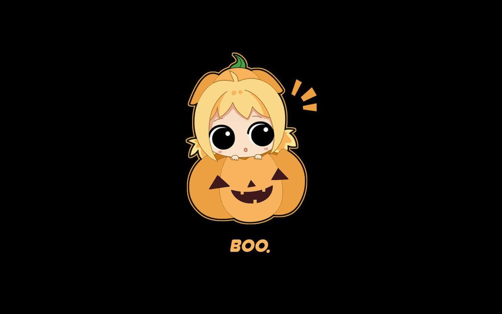 Sărbătorește Halloween-ul cu această drăgălașă! Fundal