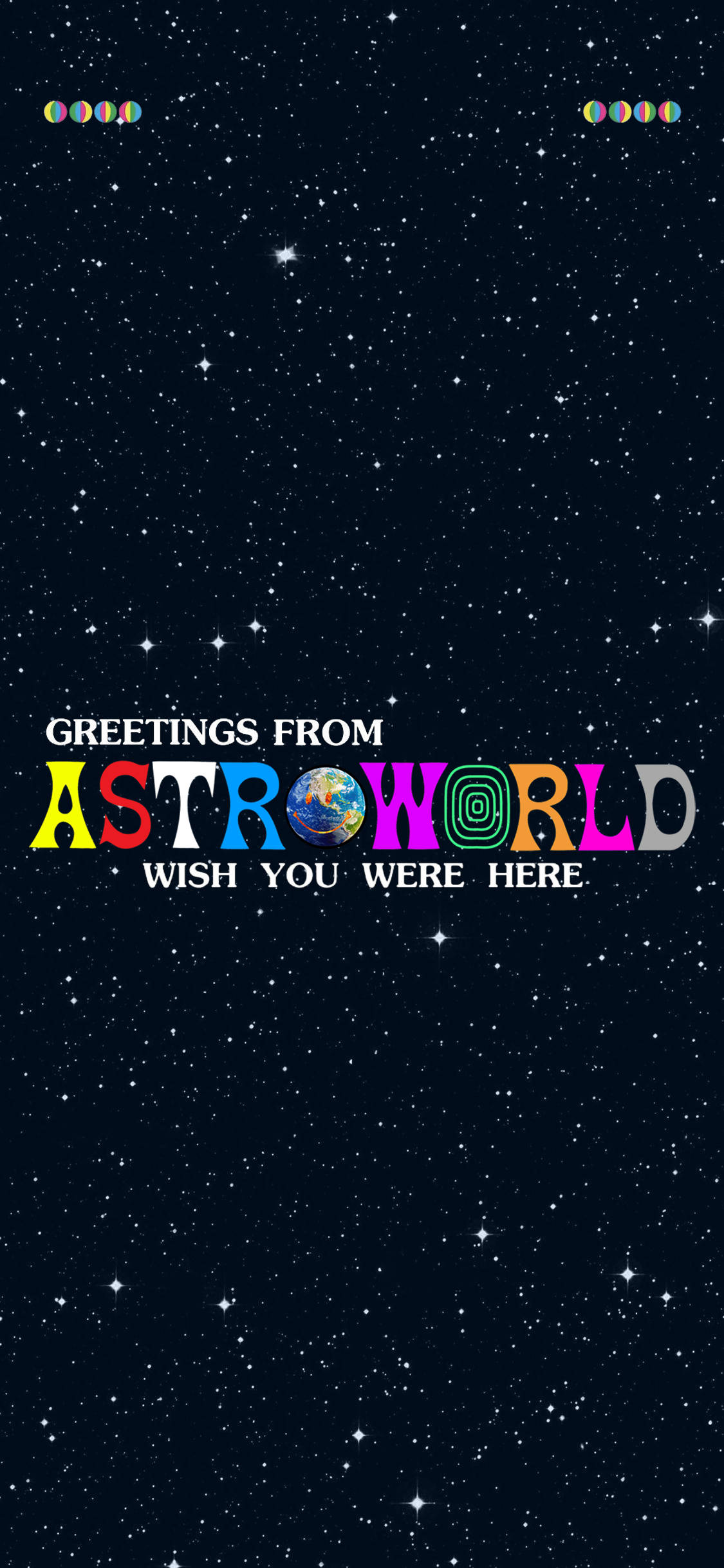 Sărbătorește lansarea Astroworld de Travis Scott cu acest fundal iPhone festiv Fundal