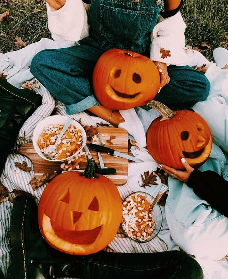 "Sărbătoriți Halloween-ul cu stil, cu această estetică înfiorătoare, dar superbă!" Fundal