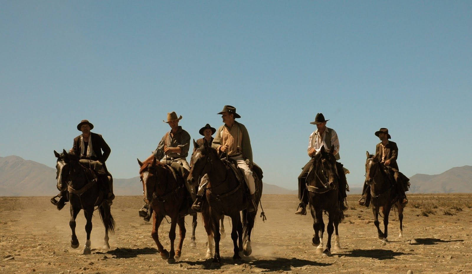 Șase cowboyi western Fundal