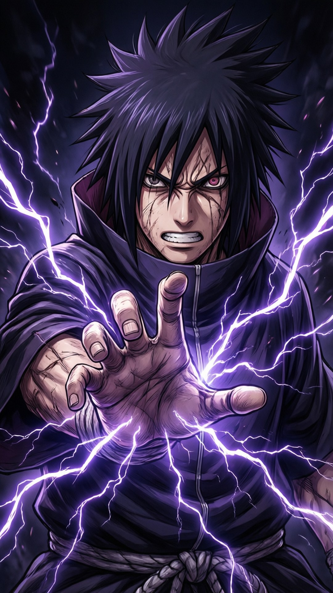 Sasuke Chidori Fulger Fundal